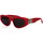 Zegarki & Biżuteria  Damskie okulary przeciwsłoneczne Balenciaga Occhiali da Sole  Dynasty BB0095S 016 Czerwony