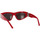 Zegarki & Biżuteria  Damskie okulary przeciwsłoneczne Balenciaga Occhiali da Sole  Dynasty BB0095S 016 Czerwony