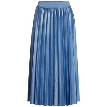 Vila Noos Skirt Nitban - Federal Blue Niebieski