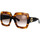 Zegarki & Biżuteria  Damskie okulary przeciwsłoneczne Gucci Occhiali da Sole  GG0178S 004 Brązowy