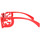 Zegarki & Biżuteria  okulary przeciwsłoneczne Gucci Occhiali da Sole  GG1325S 005 Czerwony