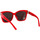 Zegarki & Biżuteria  Damskie okulary przeciwsłoneczne Balenciaga Occhiali da Sole  BB0102SA 012 Czerwony
