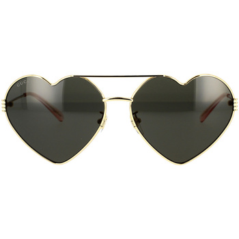 Zegarki & Biżuteria  Damskie okulary przeciwsłoneczne Gucci Occhiali da Sole  Logo GG1283S 001 Złoty