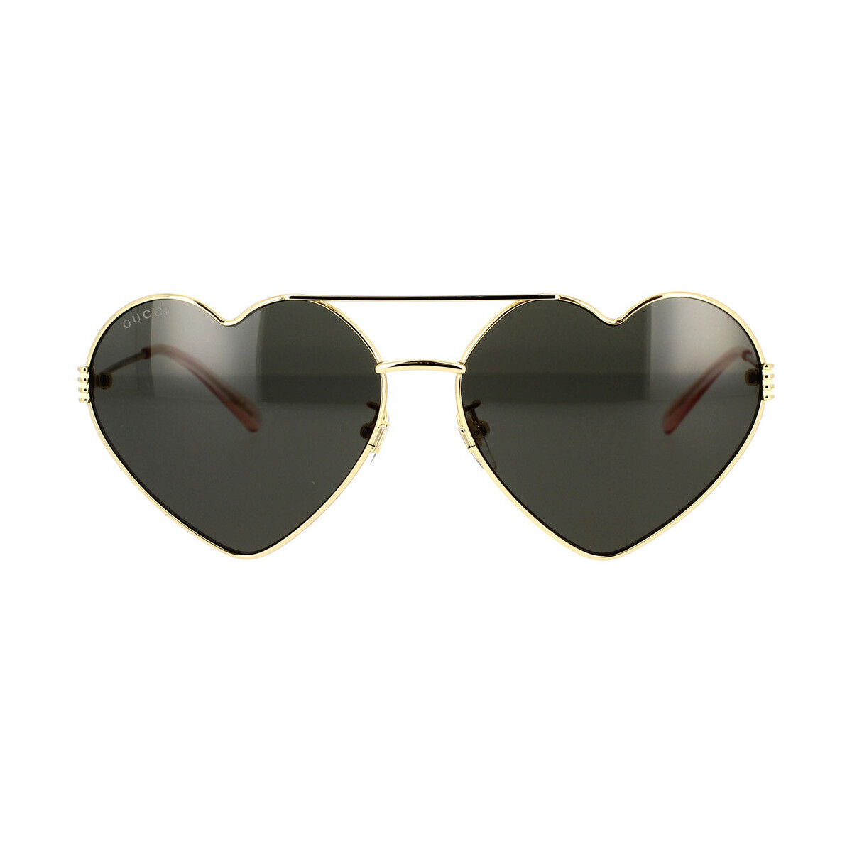 Zegarki & Biżuteria  Damskie okulary przeciwsłoneczne Gucci Occhiali da Sole  Logo GG1283S 001 Złoty