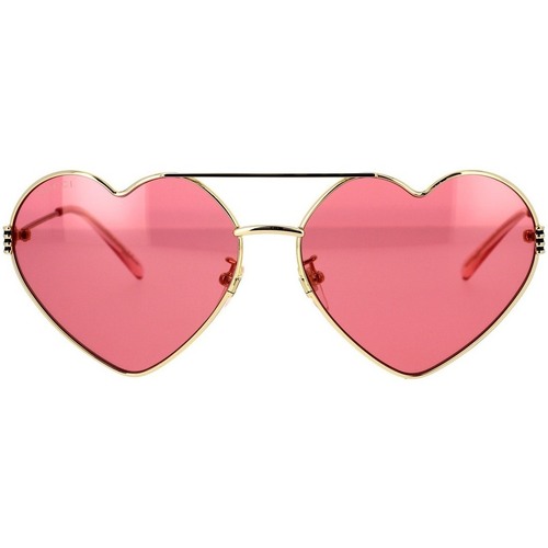 Zegarki & Biżuteria  Damskie okulary przeciwsłoneczne Gucci Occhiali da Sole  GG1283S 002 Złoty