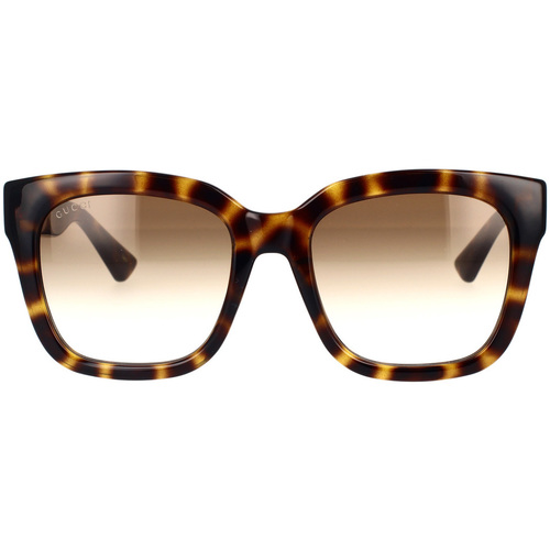 Zegarki & Biżuteria  Damskie okulary przeciwsłoneczne Gucci Occhiali da Sole  GG1338S 003 Brązowy