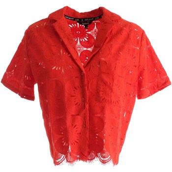 tekstylia Damskie Koszule Desigual 23SWCW09 Pomarańczowy