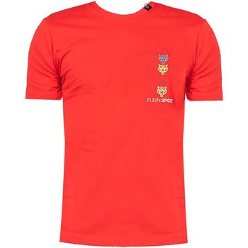 tekstylia Męskie T-shirty z krótkim rękawem Philipp Plein Sport TIPS1135 Czerwony
