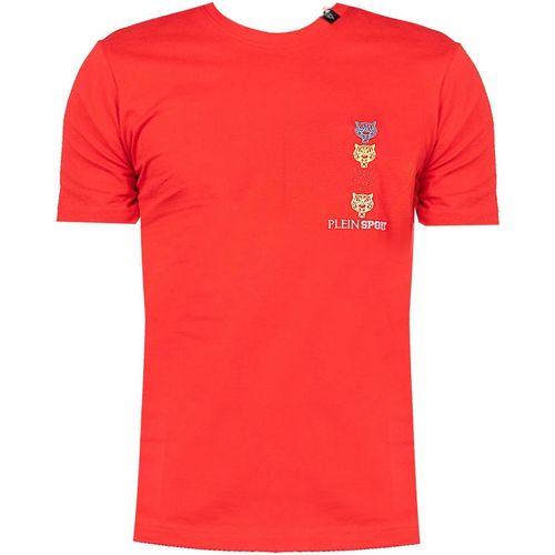 tekstylia Męskie T-shirty z krótkim rękawem Philipp Plein Sport TIPS1135 Czerwony