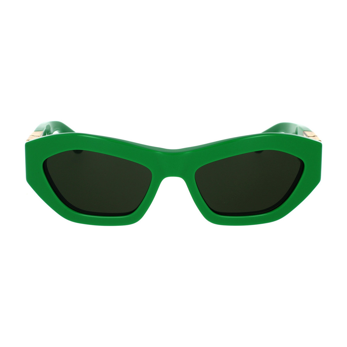 Zegarki & Biżuteria  Damskie okulary przeciwsłoneczne Bottega Veneta Occhiali da Sole  BV1221S 003 Zielony