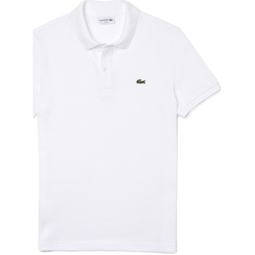 tekstylia Męskie T-shirty i Koszulki polo Lacoste Slim Fit Polo - Blanc Biały