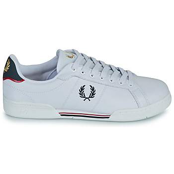 Fred Perry B722 LEATHER Biały