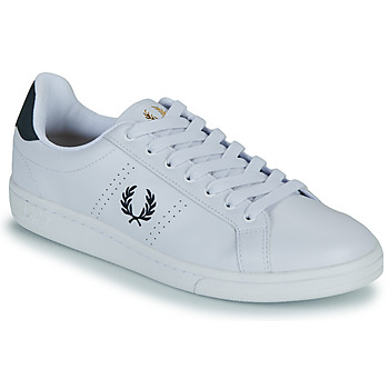Fred Perry B721 LEATHER Biały