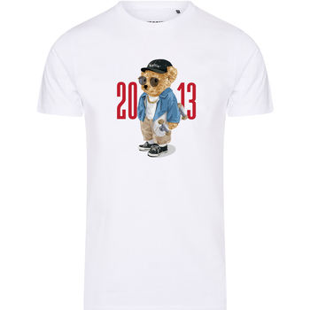 tekstylia Męskie T-shirty z krótkim rękawem Ballin Est. 2013 Skater Bear Tee Biały