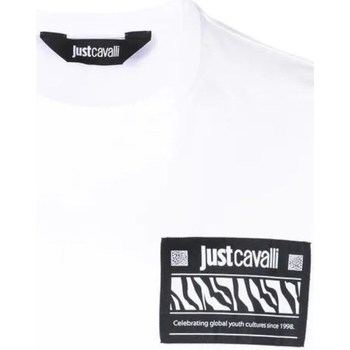 tekstylia Damskie T-shirty z krótkim rękawem Roberto Cavalli 74OBHI03-CJ400 Biały