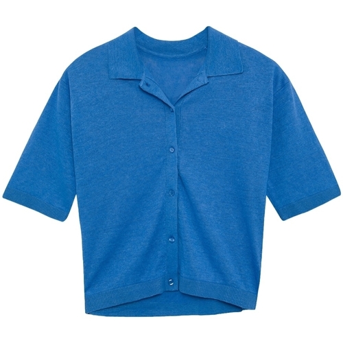 tekstylia Damskie Topy / Bluzki Ecoalf Juniperalf Shirt - French Blue Niebieski