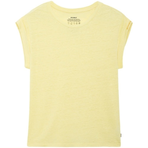tekstylia Damskie Bluzy Ecoalf Aveiroalf T-Shirt - Lemonade Żółty