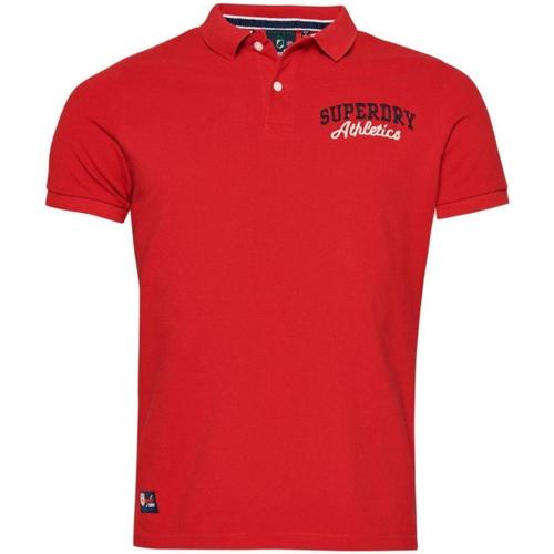 tekstylia Męskie T-shirty z krótkim rękawem Superdry  Czerwony