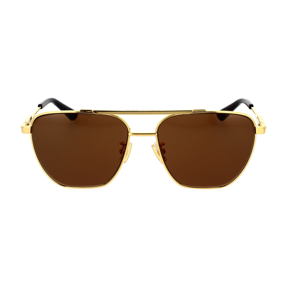 Zegarki & Biżuteria  Męskie okulary przeciwsłoneczne Bottega Veneta Occhiali da Sole  BV1236S 002 Złoty