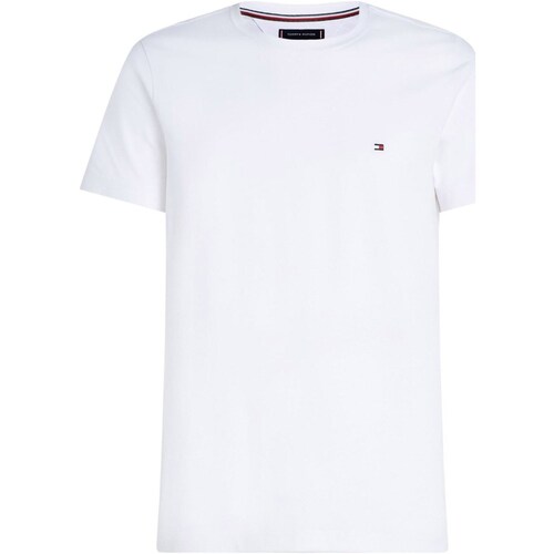tekstylia Męskie T-shirty z krótkim rękawem Tommy Hilfiger MW0MW27539 Biały