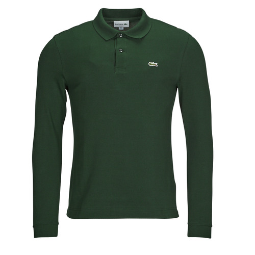 tekstylia Męskie Koszulki polo z długim rękawem Lacoste PH4013-YZP Zielony