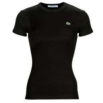 tekstylia Damskie T-shirty z krótkim rękawem Lacoste TF5538-031 Czarny