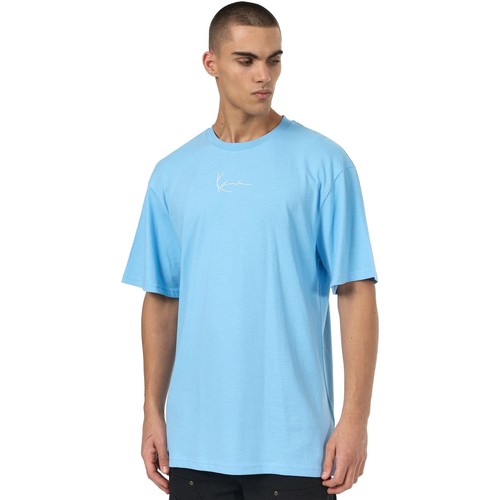 tekstylia Męskie T-shirty z krótkim rękawem Karl Kani  Niebieski