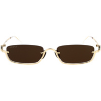 Zegarki & Biżuteria  okulary przeciwsłoneczne Gucci Occhiali da Sole  GG1278S 001 Złoty