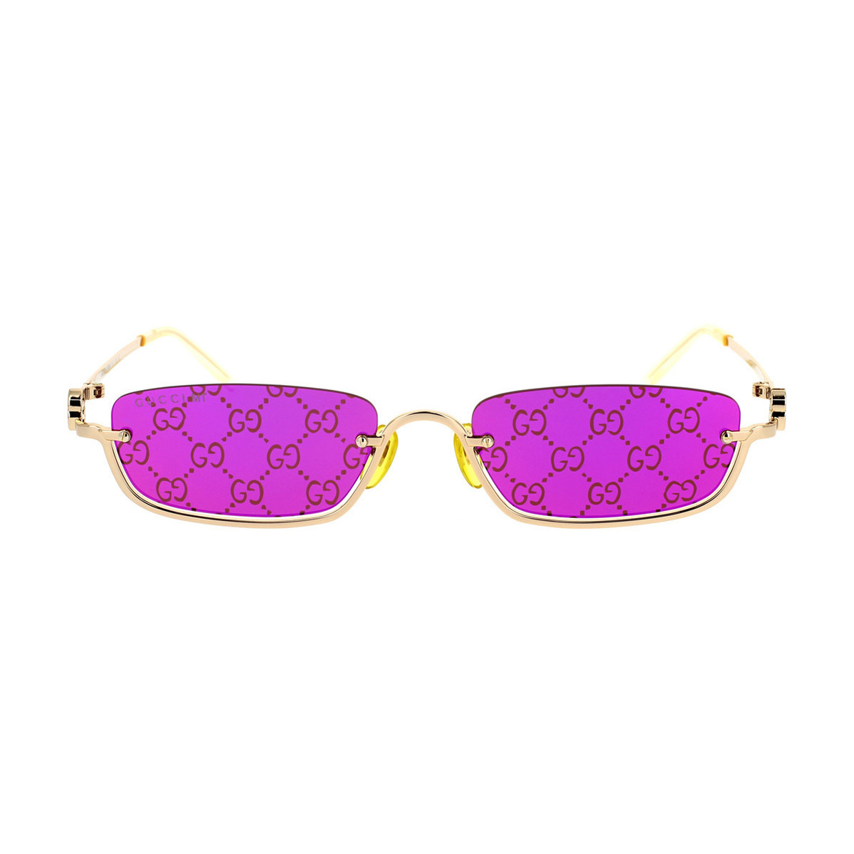 Zegarki & Biżuteria  okulary przeciwsłoneczne Gucci Occhiali da Sole  GG1278S 005 Złoty