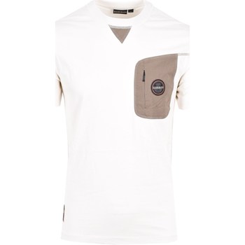 tekstylia Męskie T-shirty z krótkim rękawem Napapijri NP0A4H2G Biały