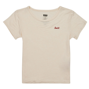 tekstylia Dziewczynka T-shirty z krótkim rękawem Levi's LVG HER FAVORITE TEE Beżowy