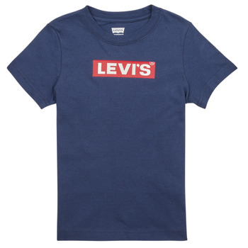 tekstylia Chłopiec T-shirty z krótkim rękawem Levi's LVN BOXTAB TEE Marine