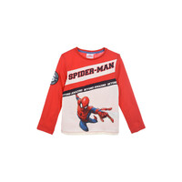 tekstylia Chłopiec T-shirty z długim rękawem TEAM HEROES  T SHIRT SPIDERMAN Czerwony / Biały