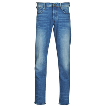 tekstylia Męskie Jeans tapered G-Star Raw 3301 REGULAR TAPERED Midblue