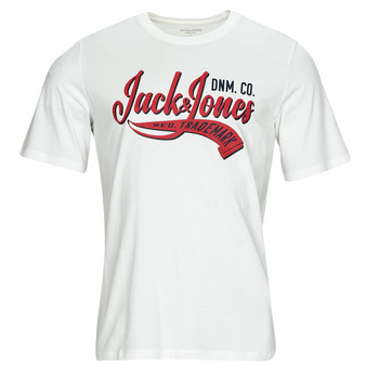 tekstylia Męskie T-shirty z krótkim rękawem Jack & Jones JJELOGO TEE SS O-NECK 2 COL AW23 SN Biały