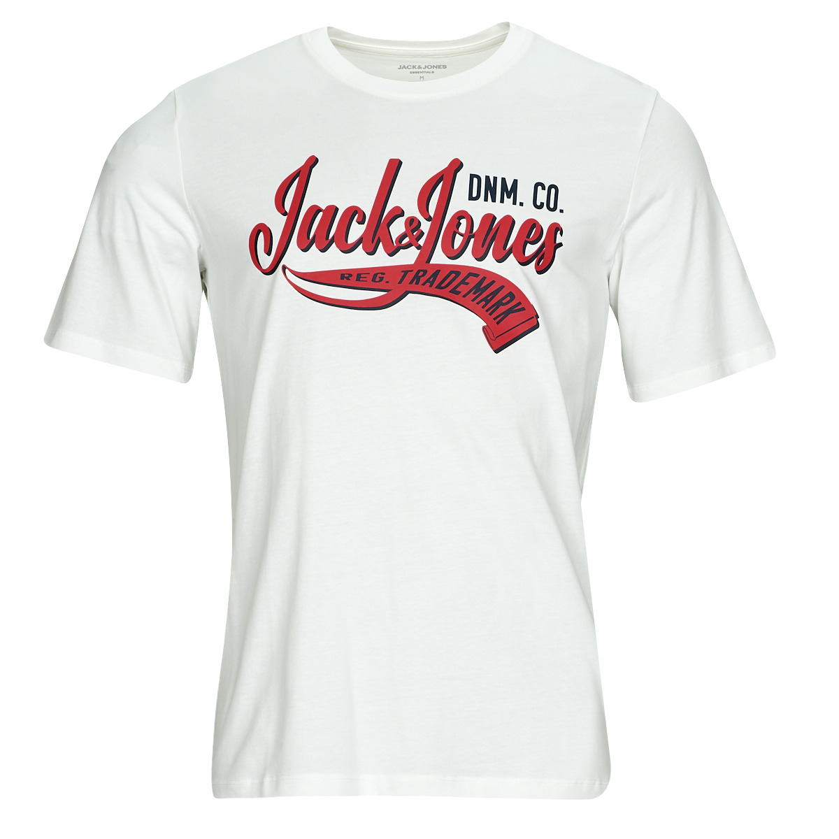 tekstylia Męskie T-shirty z krótkim rękawem Jack & Jones JJELOGO TEE SS O-NECK 2 COL AW23 SN Biały
