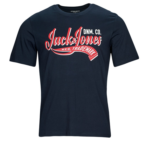 tekstylia Męskie T-shirty z krótkim rękawem Jack & Jones JJELOGO TEE SS O-NECK 2 COL AW23 SN Marine
