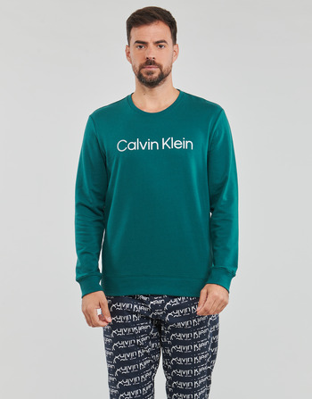 tekstylia Męskie Bluzy Calvin Klein Jeans L/S SWEATSHIRT Niebieski
