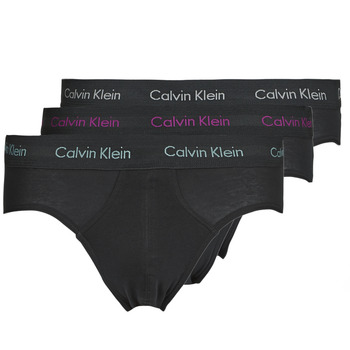 Bielizna Męskie Slipy Calvin Klein Jeans HIP BRIEF X3 Czarny
