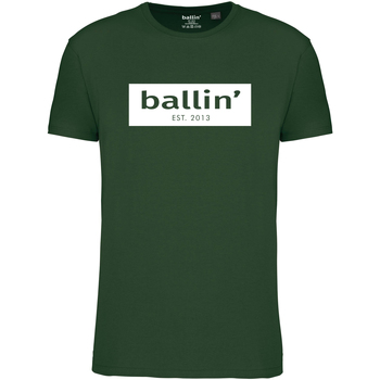 tekstylia Męskie T-shirty z krótkim rękawem Ballin Est. 2013 Cut Out Logo Shirt Zielony