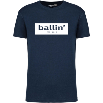tekstylia Męskie T-shirty z krótkim rękawem Ballin Est. 2013 Cut Out Logo Shirt Niebieski