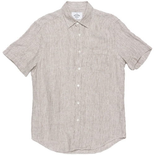 tekstylia Męskie Koszule z długim rękawem Portuguese Flannel Highline Shirt - Brown Brązowy
