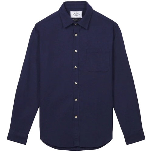 tekstylia Męskie Koszule z długim rękawem Portuguese Flannel Teca Shirt - Navy Niebieski