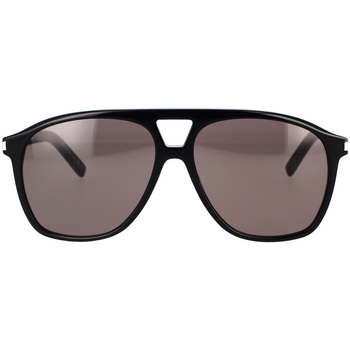 Zegarki & Biżuteria  Damskie okulary przeciwsłoneczne Yves Saint Laurent Occhiali da Sole Saint Laurent SL 596 Dune 001 Czarny