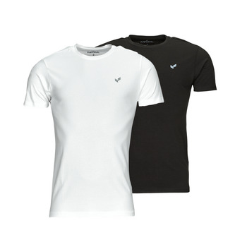 tekstylia Męskie T-shirty z krótkim rękawem Kaporal RIFT Czarny / Biały