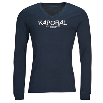 tekstylia Męskie T-shirty z długim rękawem Kaporal TARK Marine