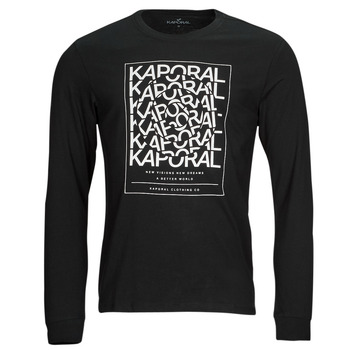 tekstylia Męskie T-shirty z długim rękawem Kaporal RUDY Czarny