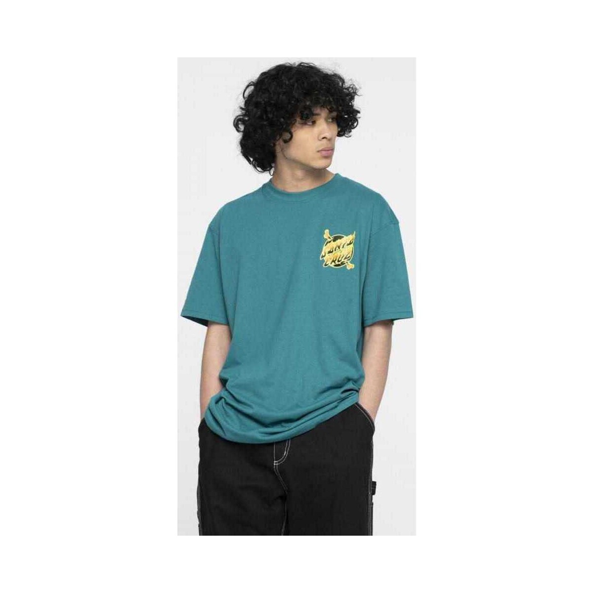 tekstylia Męskie T-shirty i Koszulki polo Santa Cruz Winkowski volcano dot t-shirt Zielony