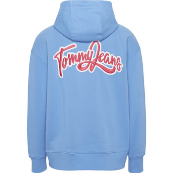 Tommy Jeans Relax College Pop Hoodie Niebieski