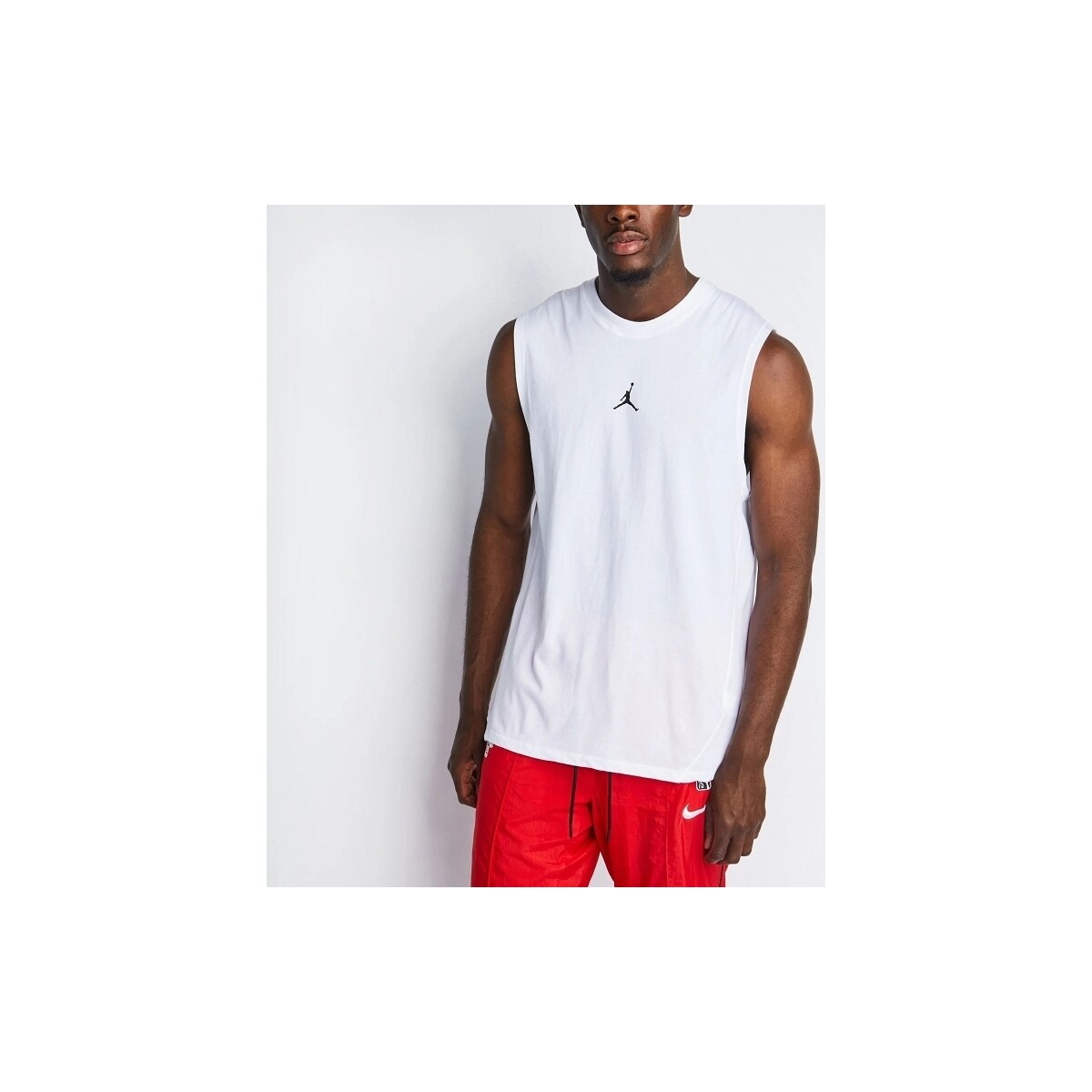 tekstylia Męskie T-shirty i Koszulki polo Nike JUMPMAN SPRT SLVLS TOP Biały